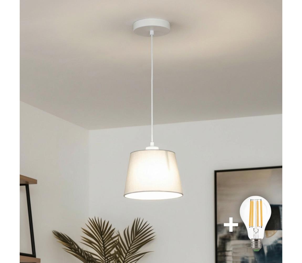 Brilagi - LED Lustr na lanku CERIA 1xE27/40W/230V pr. 20,5 cm šedá EG300171+EG781031