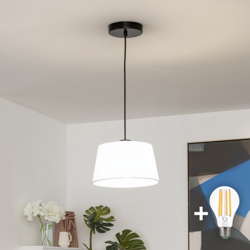Brilagi - LED Lustr na lanku CERIA 1xE27/40W/230V pr. 25 cm bílá