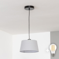 Brilagi - LED Lustr na lanku CERIA 1xE27/40W/230V pr. 25 cm šedá