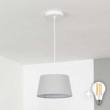 Brilagi - LED Lustr na lanku CERIA 1xE27/40W/230V pr. 25 cm šedá