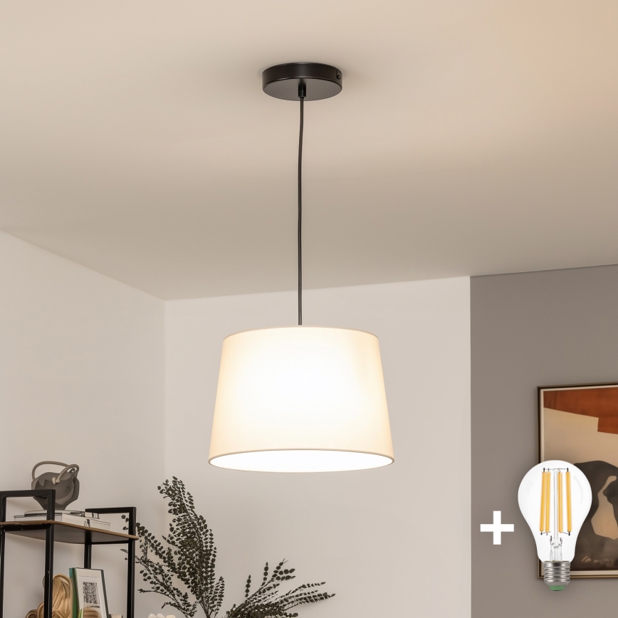 Brilagi - LED Lustr na lanku CERIA 1xE27/40W/230V pr. 30 cm béžová