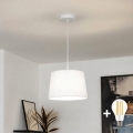 Brilagi - LED Lustr na lanku CERIA 1xE27/40W/230V pr. 30 cm bílá