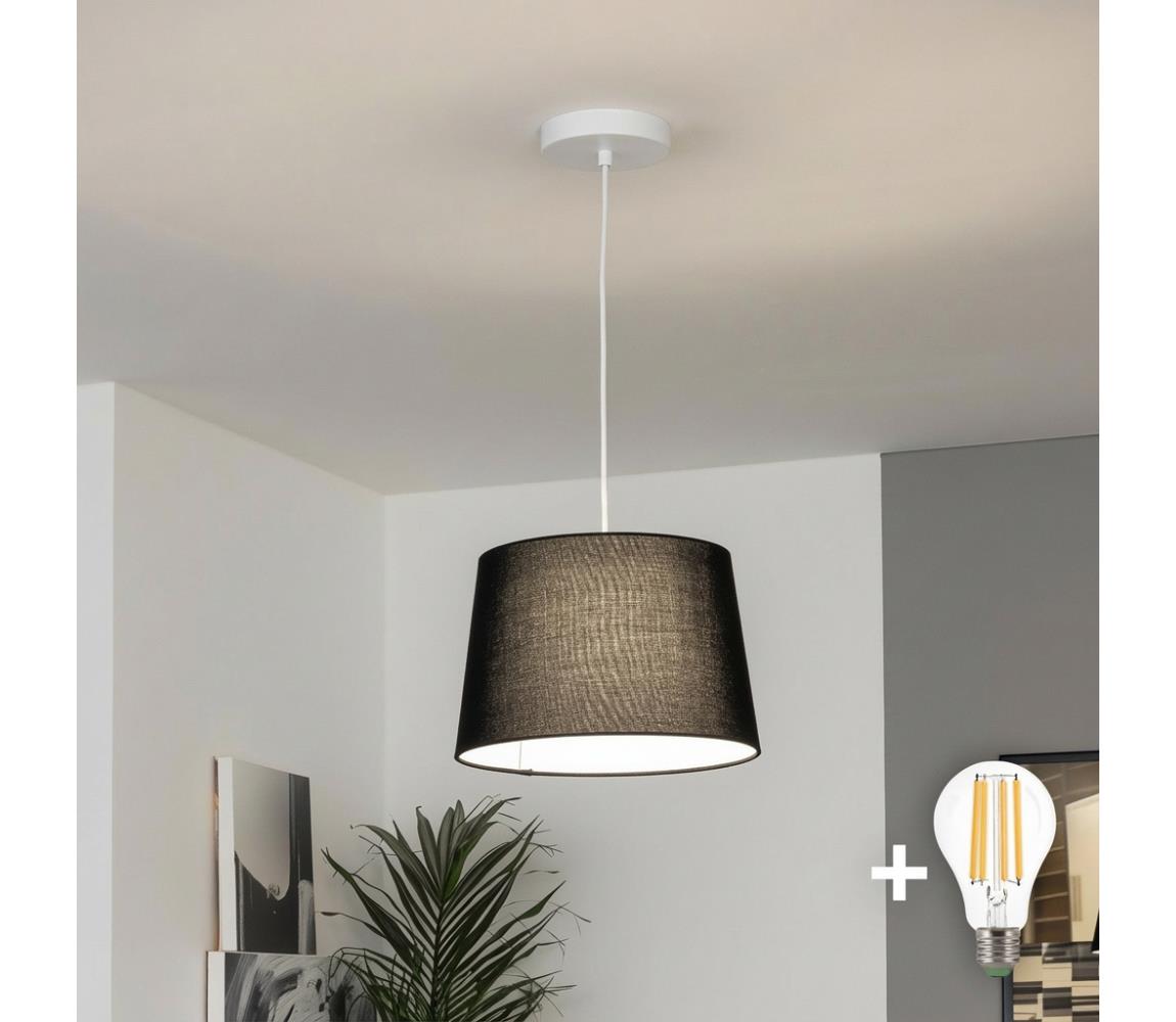 Brilagi - LED Lustr na lanku CERIA 1xE27/40W/230V pr. 30 cm černá EG300171+EG781038