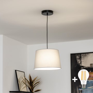 Brilagi - LED Lustr na lanku CERIA 1xE27/40W/230V pr. 30 cm šedá