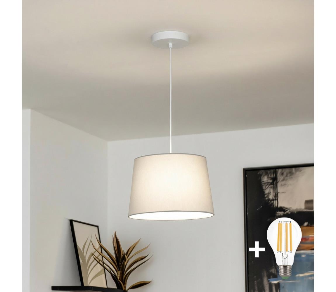 Brilagi - LED Lustr na lanku CERIA 1xE27/40W/230V pr. 30 cm šedá EG300171+EG781036