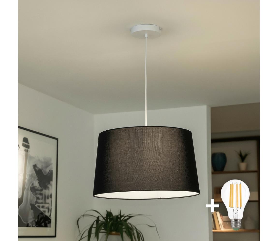 Brilagi - LED Lustr na lanku CERIA 1xE27/40W/230V pr. 45 cm černá EG300171+EG781044