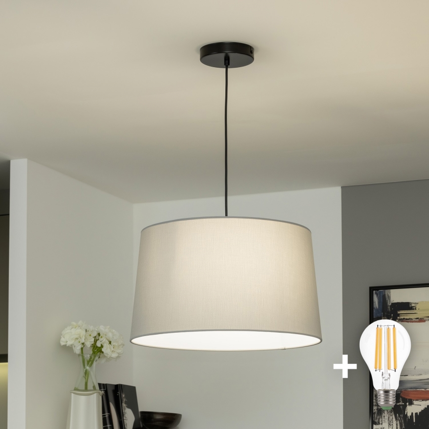 Brilagi - LED Lustr na lanku CERIA 1xE27/40W/230V pr. 45 cm šedá