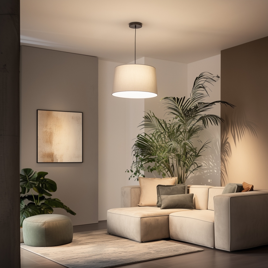 Brilagi - LED Lustr na lanku CERIA 1xE27/40W/230V pr. 45 cm šedá