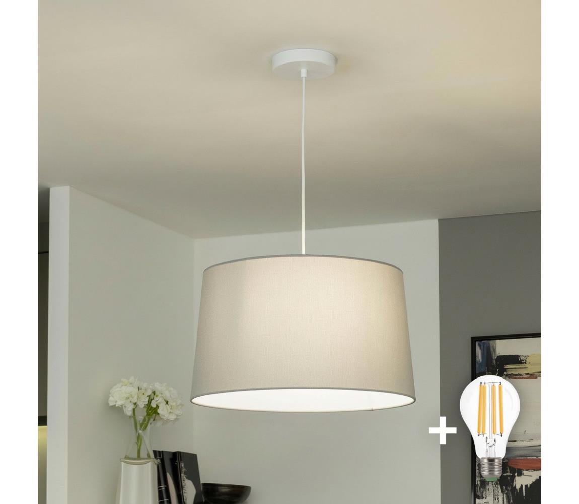 Brilagi - LED Lustr na lanku CERIA 1xE27/40W/230V pr. 45 cm šedá EG300171+EG781042
