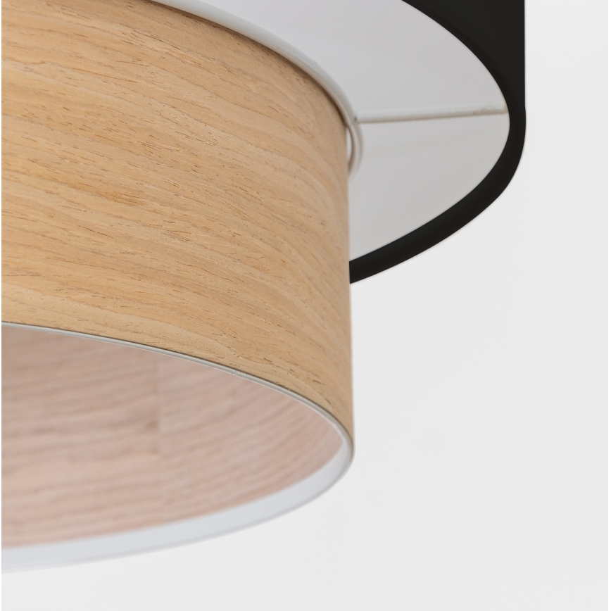 Brilagi - LED Lustr na lanku CERIA 1xE27/40W/230V pr. 50 cm černá/béžová