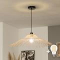 Brilagi - LED Lustr na lanku CERIA BOHO 1xE27/40W/230V pr. 100 cm bambus
