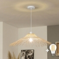 Brilagi - LED Lustr na lanku CERIA BOHO 1xE27/40W/230V pr. 100 cm bambus