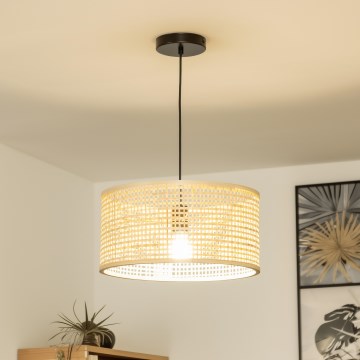 Brilagi - LED Lustr na lanku CERIA BOHO 1xE27/40W/230V pr. 25 cm bambus