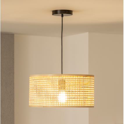 Brilagi - LED Lustr na lanku CERIA BOHO 1xE27/40W/230V pr. 25 cm bambus
