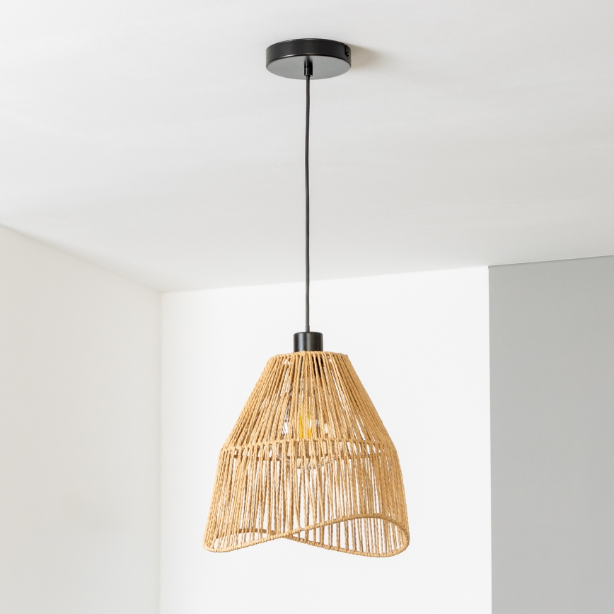 Brilagi - LED Lustr na lanku CERIA BOHO 1xE27/40W/230V pr. 30 cm hnědá