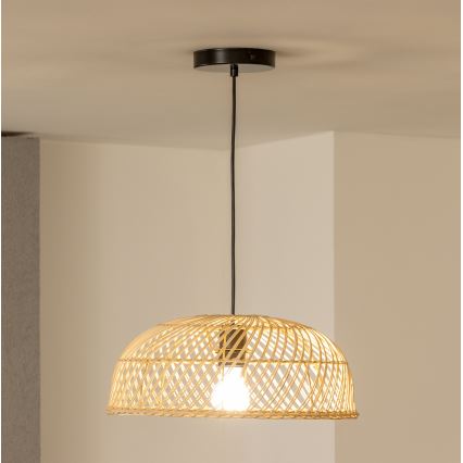 Brilagi - LED Lustr na lanku CERIA BOHO 1xE27/40W/230V pr. 40 cm ratan