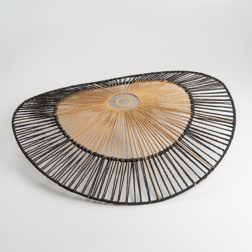 Brilagi - LED Lustr na lanku CERIA BOHO 1xE27/40W/230V pr. 50 cm černá/hnědá