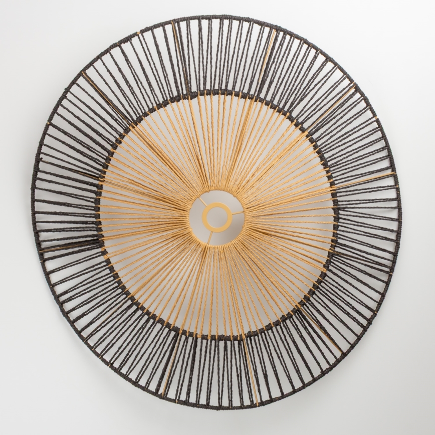 Brilagi - LED Lustr na lanku CERIA BOHO 1xE27/40W/230V pr. 50 cm černá/hnědá