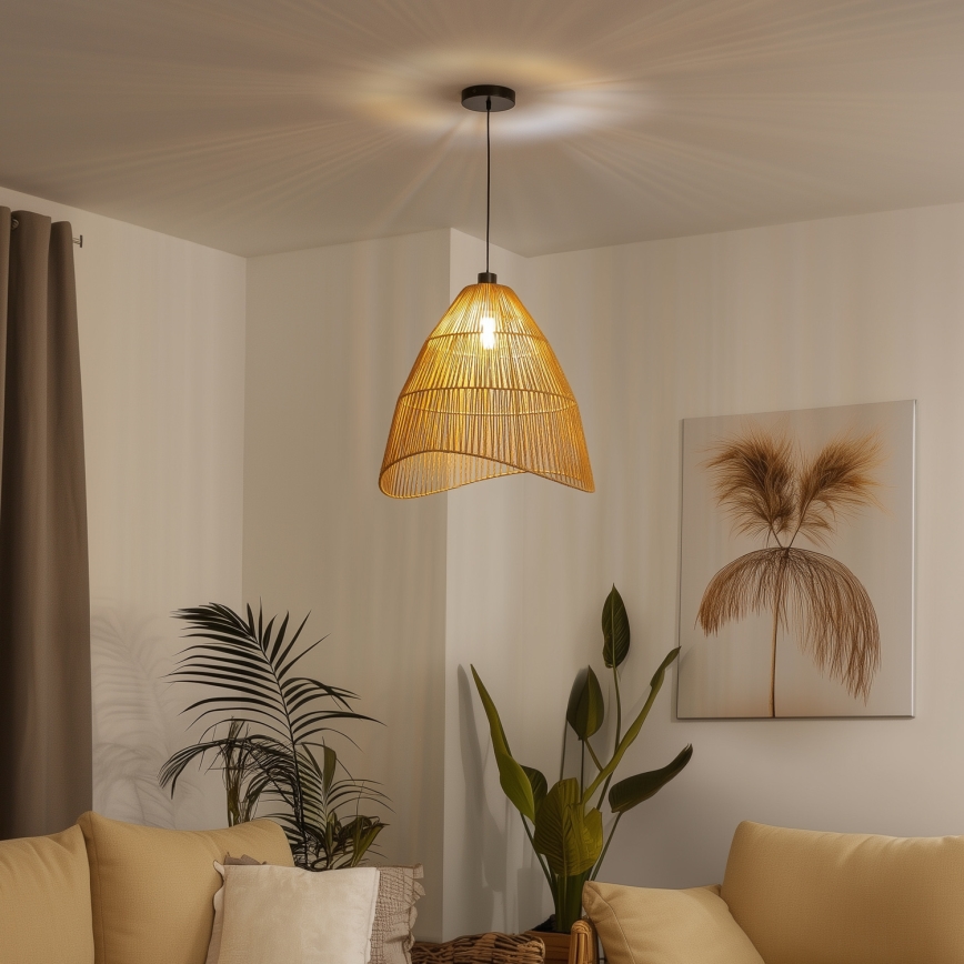 Brilagi - LED Lustr na lanku CERIA BOHO 1xE27/40W/230V pr. 50 cm hnědá