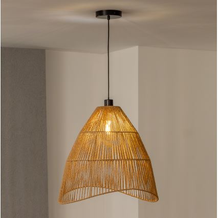 Brilagi - LED Lustr na lanku CERIA BOHO 1xE27/40W/230V pr. 50 cm hnědá