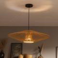 Brilagi - LED Lustr na lanku CERIA BOHO 1xE27/40W/230V pr. 70 cm černá/hnědá