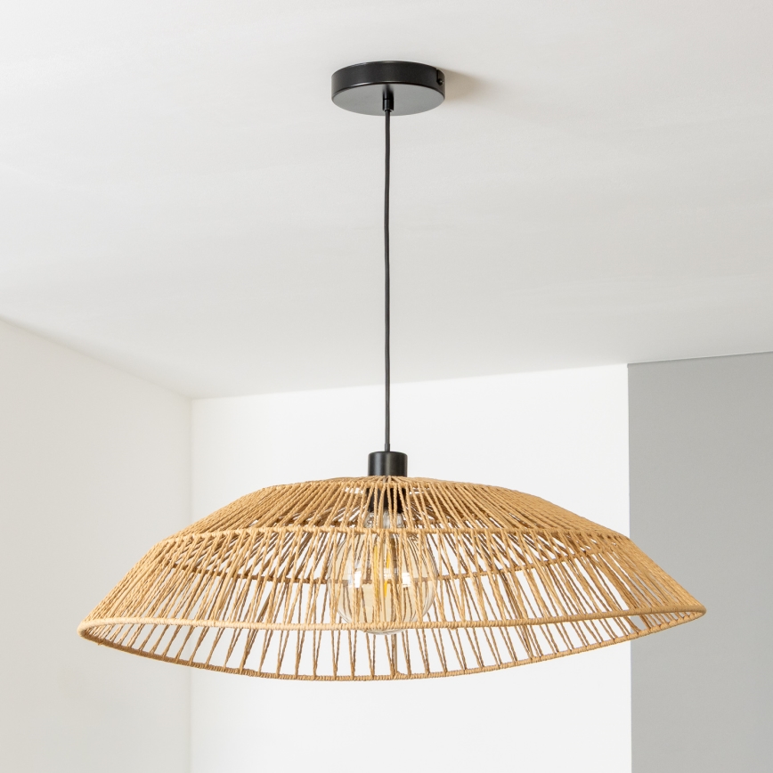 Brilagi - LED Lustr na lanku CERIA BOHO 1xE27/40W/230V pr. 70 cm hnědá