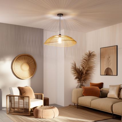 Brilagi - LED Lustr na lanku CERIA BOHO 1xE27/40W/230V pr. 70 cm hnědá