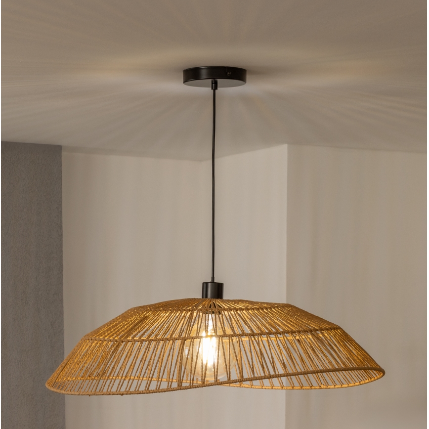Brilagi - LED Lustr na lanku CERIA BOHO 1xE27/40W/230V pr. 70 cm hnědá
