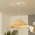 Brilagi - LED Lustr na lanku CERIA BOHO 1xE27/40W/230V pr. 70 cm ratan