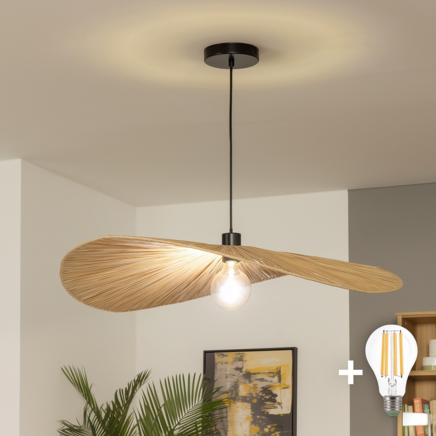 Brilagi - LED Lustr na lanku CERIA BOHO 1xE27/40W/230V pr. 80 cm rafie