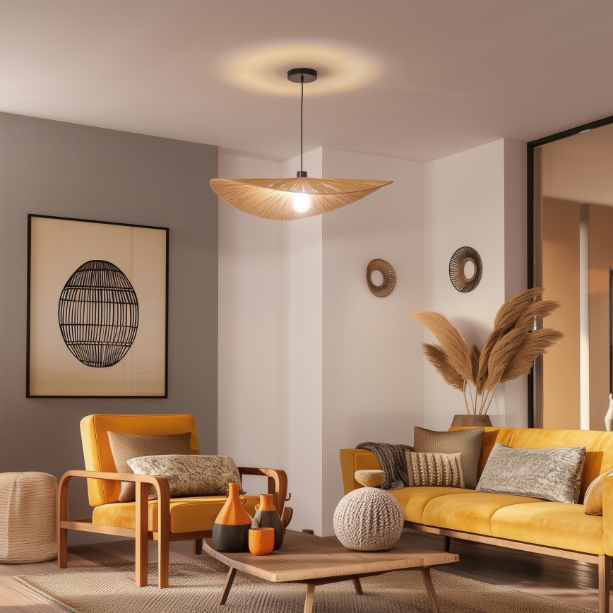 Brilagi - LED Lustr na lanku CERIA BOHO 1xE27/40W/230V pr. 80 cm rafie