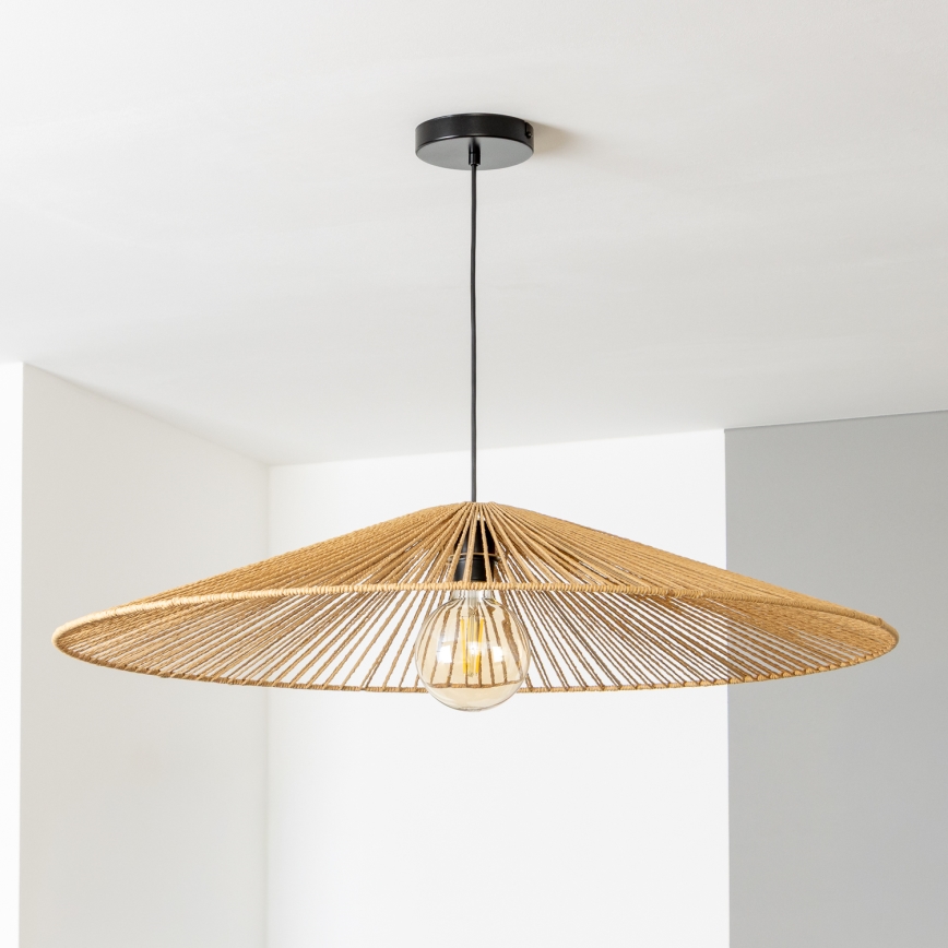 Brilagi - LED Lustr na lanku CERIA BOHO 1xE27/40W/230V pr. 90 cm hnědá