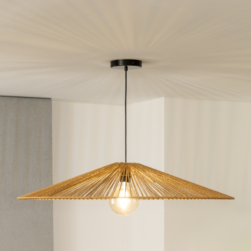 Brilagi - LED Lustr na lanku CERIA BOHO 1xE27/40W/230V pr. 90 cm hnědá