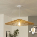 Brilagi - LED Lustr na lanku CERIA BOHO 1xE27/40W/230V pr. 90 cm hnědá