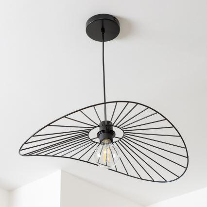 Brilagi - LED Lustr na lanku CERIA WIRE 1xE27/40W/230V 40x56 cm černá