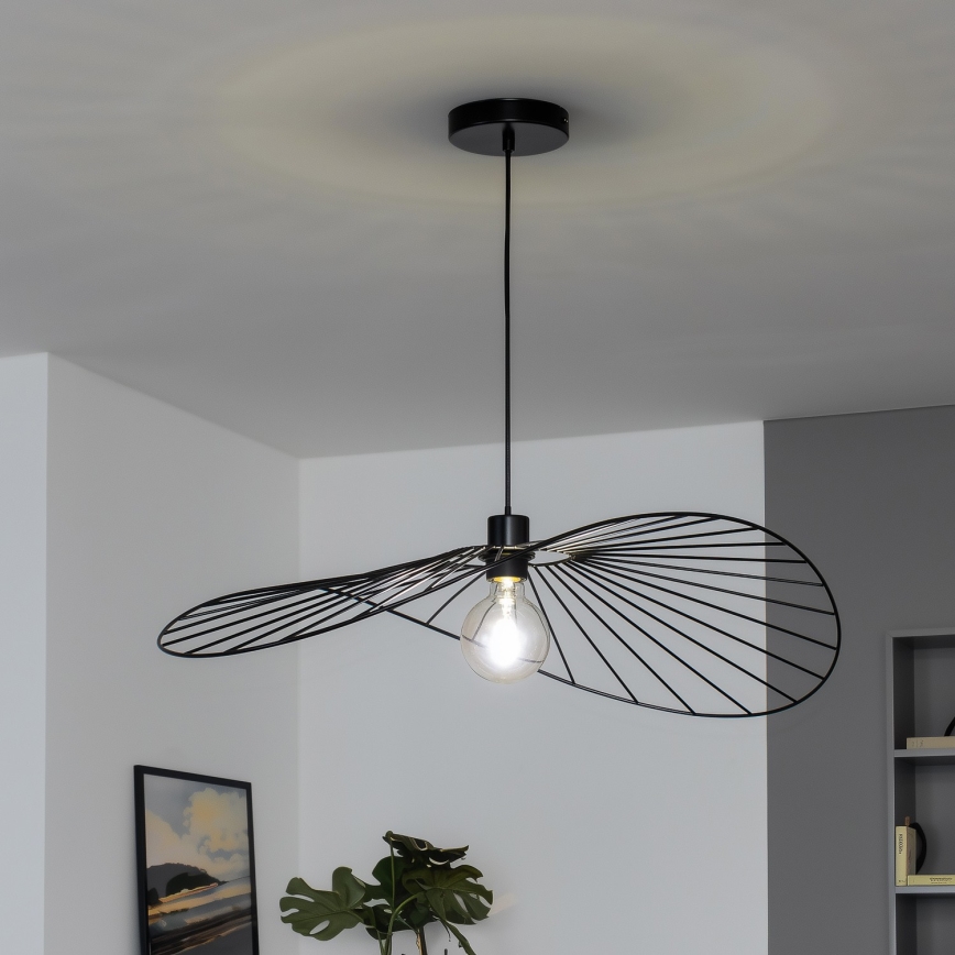 Brilagi - LED Lustr na lanku CERIA WIRE 1xE27/40W/230V 60x80 cm černá