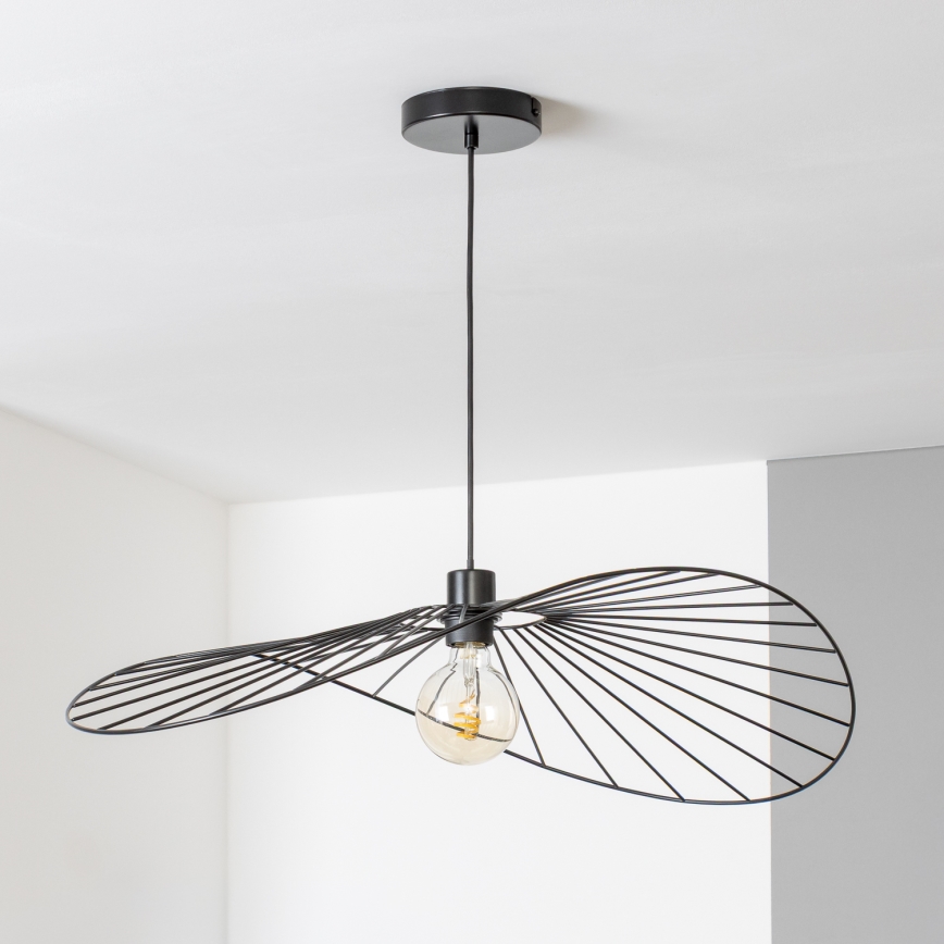Brilagi - LED Lustr na lanku CERIA WIRE 1xE27/40W/230V 60x80 cm černá