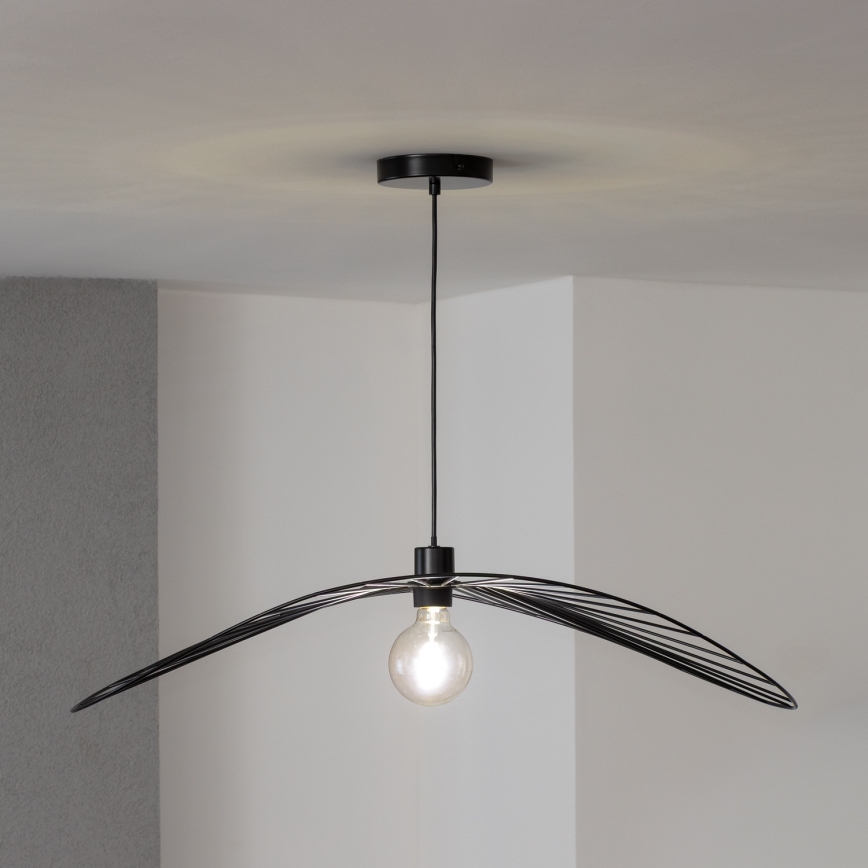 Brilagi - LED Lustr na lanku CERIA WIRE 1xE27/40W/230V 60x80 cm černá