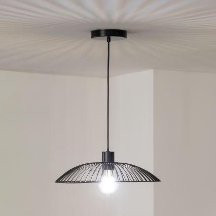 Brilagi - LED Lustr na lanku CERIA WIRE 1xE27/40W/230V pr. 38 cm černá