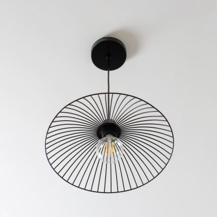 Brilagi - LED Lustr na lanku CERIA WIRE 1xE27/40W/230V pr. 38 cm černá