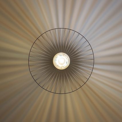 Brilagi - LED Lustr na lanku CERIA WIRE 1xE27/40W/230V pr. 45 cm černá