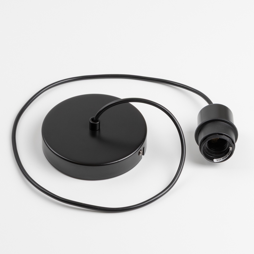 Brilagi - LED Lustr na lanku CERIA WIRE 1xE27/40W/230V pr. 80 cm černá