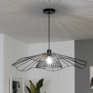 Brilagi - LED Lustr na lanku CERIA WIRE 1xE27/40W/230V pr. 80 cm černá