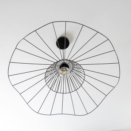 Brilagi - LED Lustr na lanku CERIA WIRE 1xE27/40W/230V pr. 80 cm černá