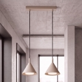 BRILAGI - LED Lustr na lanku CONE DOUBLE 2xGX53/15W/230V béžová