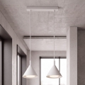 BRILAGI - LED Lustr na lanku CONE DOUBLE 2xGX53/15W/230V bílá