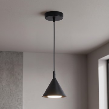 BRILAGI - LED Lustr na lanku CONE SINGLE 1xGX53/15W/230V černá