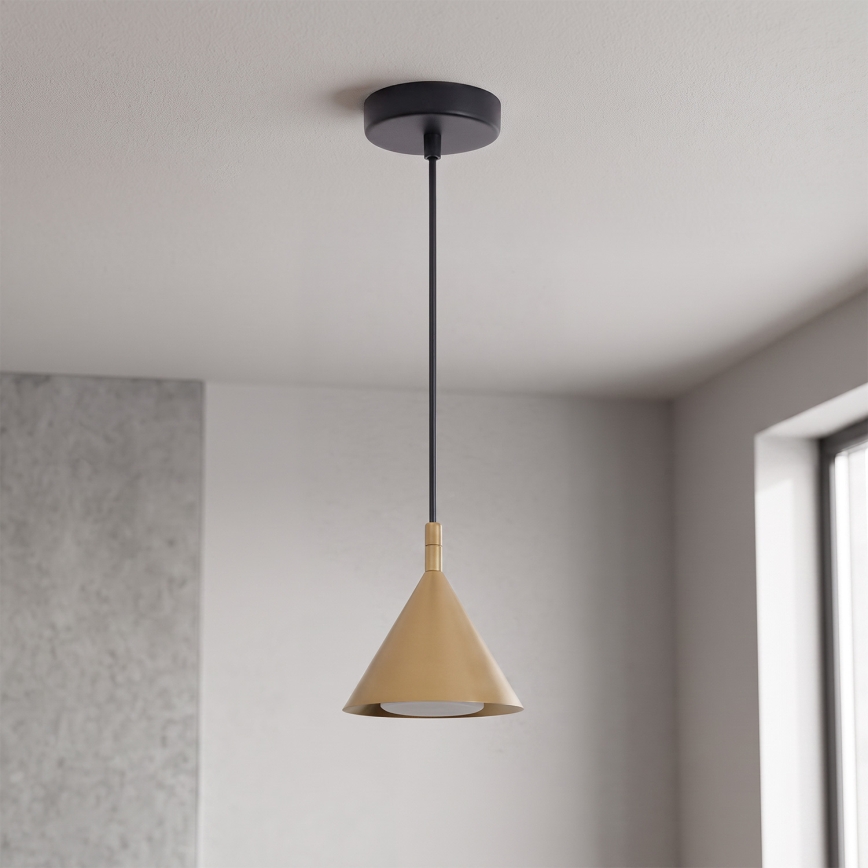 BRILAGI - LED Lustr na lanku CONE SINGLE 1xGX53/15W/230V zlatá