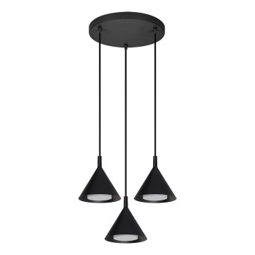 BRILAGI - LED Lustr na lanku CONE TRIPLE ROUND 3xGX53/15W/230V černá