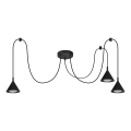 BRILAGI - LED Lustr na lanku CONE TRIPLE SPIDER 3xGX53/15W/230V černá